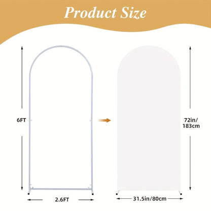 Six-Foot Fitted Arch Photography Backdrop Cover in Navy Blue or Royal Blue for Compatible Frames