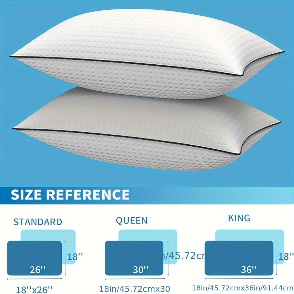 White Bed Pillow Multipack in Standard, Queen or King Sizes with 2- or 4-Piece Checkout Options
