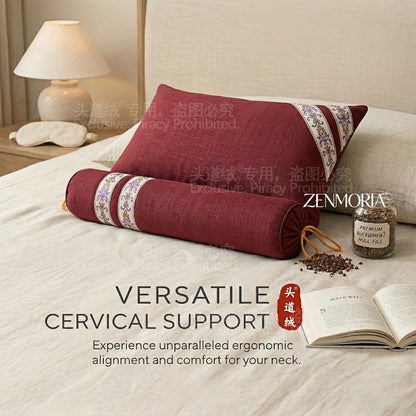 Detachable 2-in-1 Buckwheat Pillow, Support & Adjustable Comfort for Better Sleep for Sofas, Beds and Everyday Home Comfort