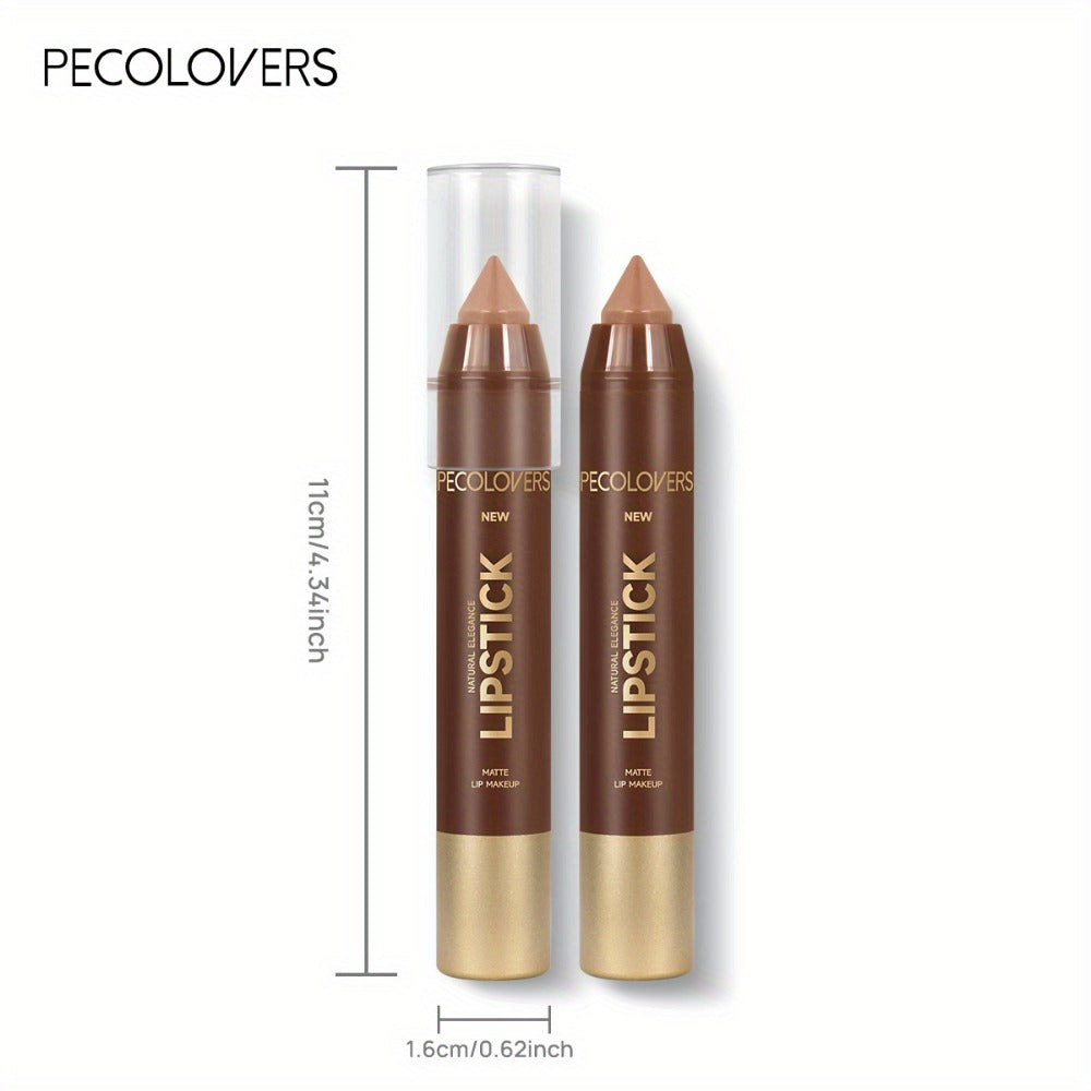 Non-Smearing Contour Lip Liner Set 6 Pcs, Smooth Paste Matte Formula Precise Definition, for Makeup, Travel and Everyday Vanity Use