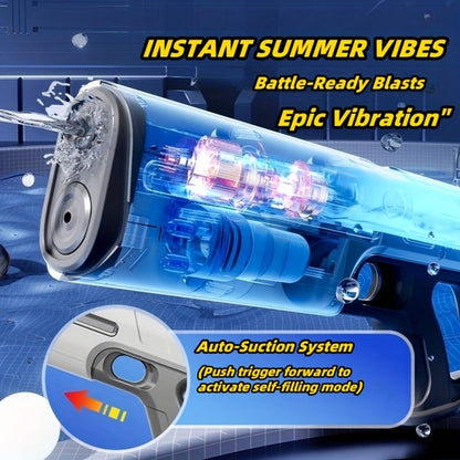 Electric Pulse-Light Water Blaster Bundle with Hard Case, Pictured Goggles and Three Color Choices