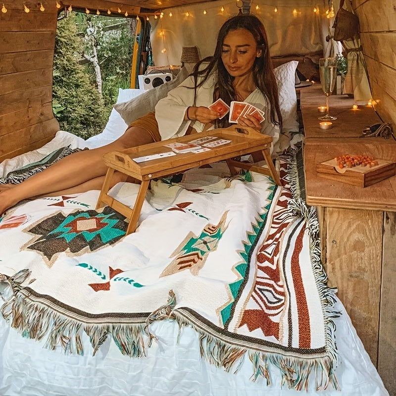 Picnic Blanket Bohemian | Camping Mat Tablecloth Sofa Blanket Indoor Outdoor Universal Carpet