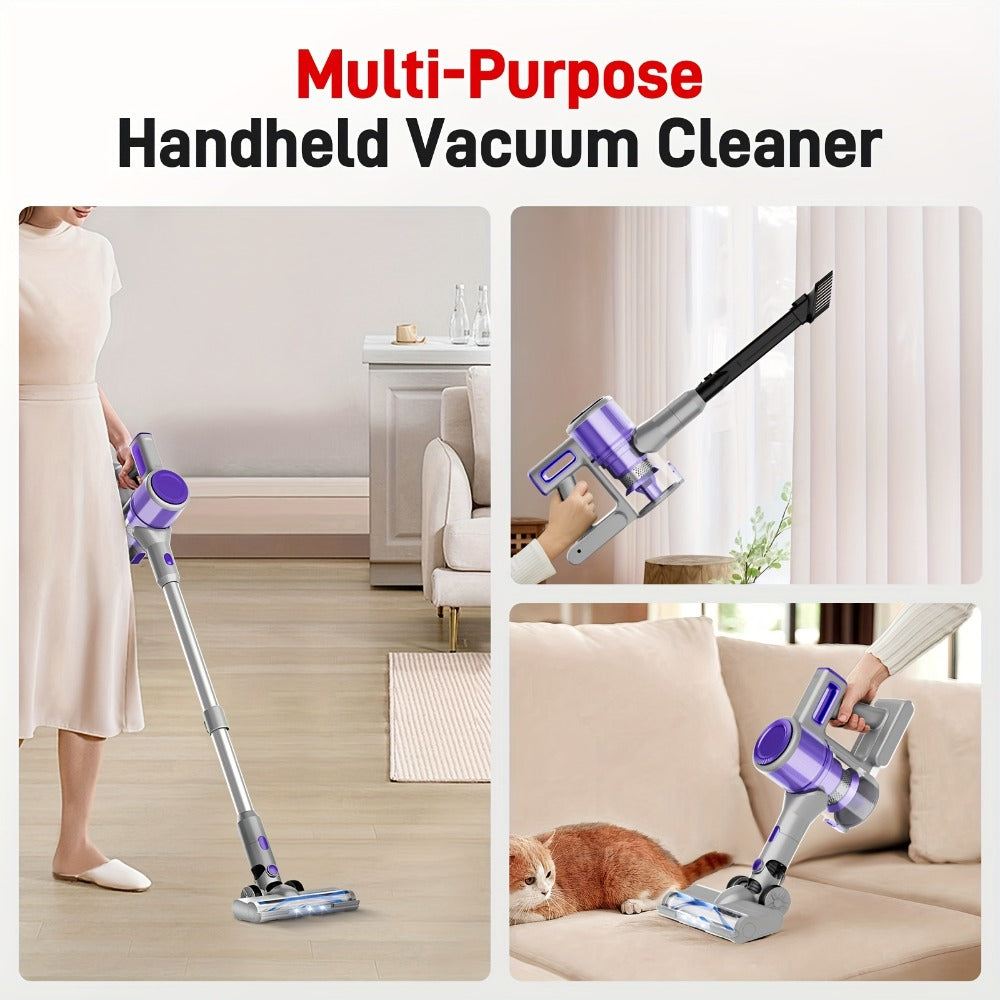 45KPA Cordless Stick Vacuum Cleaner 8-in-1 Rechargeable, Up to 45 Min Runtime Handheld Vacuum for Carpet Pet Hair Hardwood Floor Home