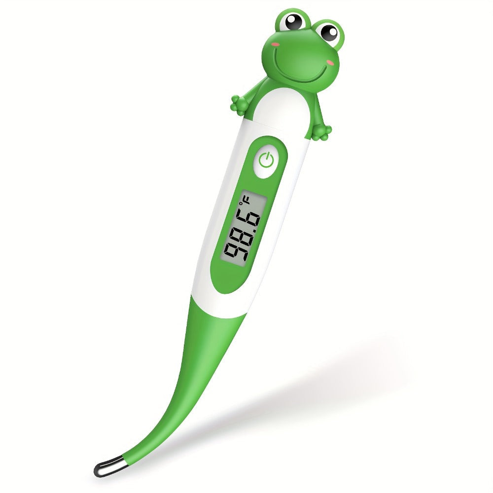 Digital Oral Thermometer for Adults & Kids, 8-Second Fast Read, Bendable Tip, 3-Color Fever Backlight