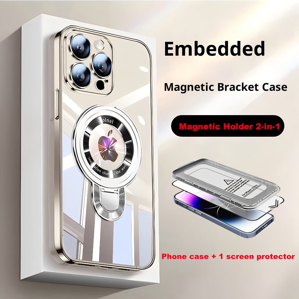 Magnetic U-Stand iPhone Case 2-Piece Set Drop Protection Streamlined Design for iPhone 17 Pro Max for an Everyday Personal Care Routine