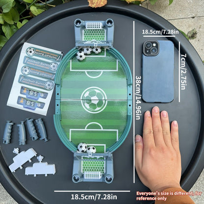 Portable Tabletop Football Game Set – Stand-Alone Table Design, Durable PP Material, 6 or 10 Balls, Family Party Board Game for Christmas