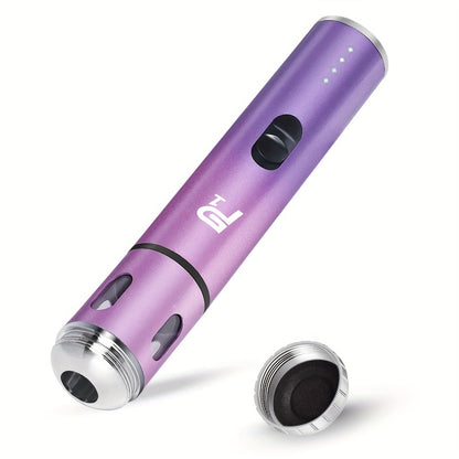 Electric Herb Grinder USB Rechargeable, Portable Spice Mill with One-Button Operation, Travel Bag