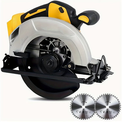 Cordless Circular Saw Compatible with DeWalt 20V MAX Battery, 7-Inch Brushless Electric Saw, 0-50° Bevel