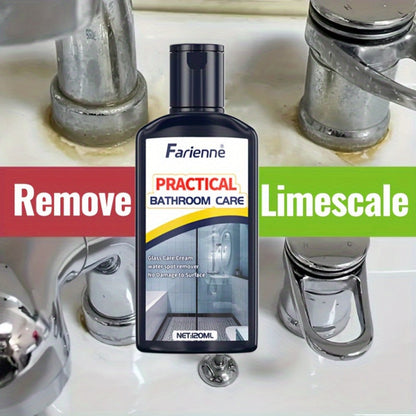 Bathroom Glass Restoration Paste 120g, Removes Water Stains, Soap Scum & Hard Water Deposits from Shower Doors