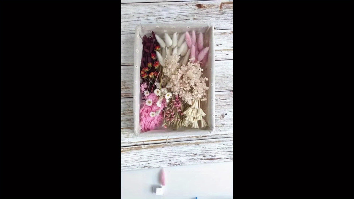 Dried Flower Bouquet with Pampas Grass - Boho Wedding Centerpiece Dried Floral Arrangement for Entryways, Bedrooms and Living Spaces
