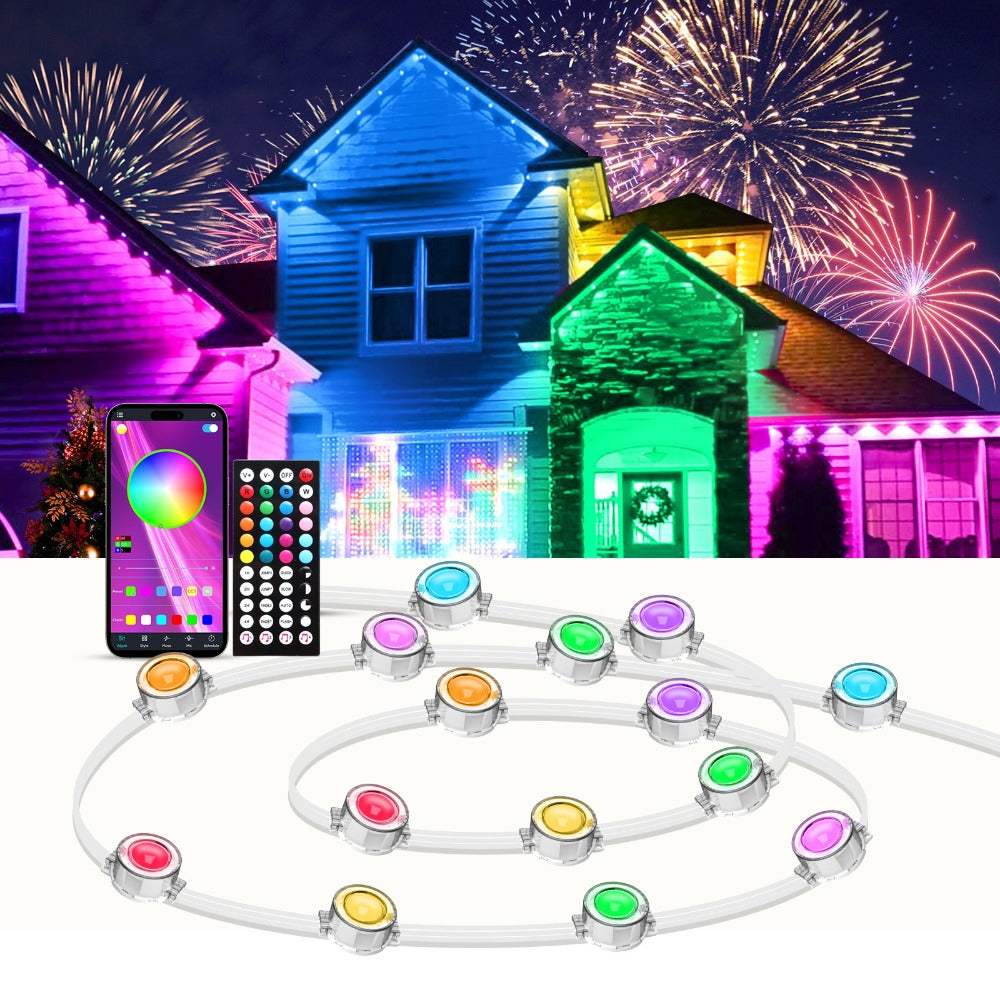 Permanent Outdoor RGB Eave Lights Smart App & Remote Control for an Everyday Personal Care Routine