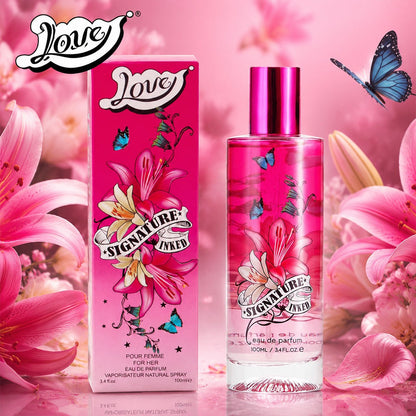 Eau de Parfum Fruity Collection for Women 100ml in Pink Bottles with 4-Note Source Profile
