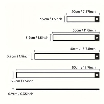 Motion Sensor Under Cabinet Lights 2 Pack for Home Cooking, Dining and Outdoor Meals, with the Listed Configuration