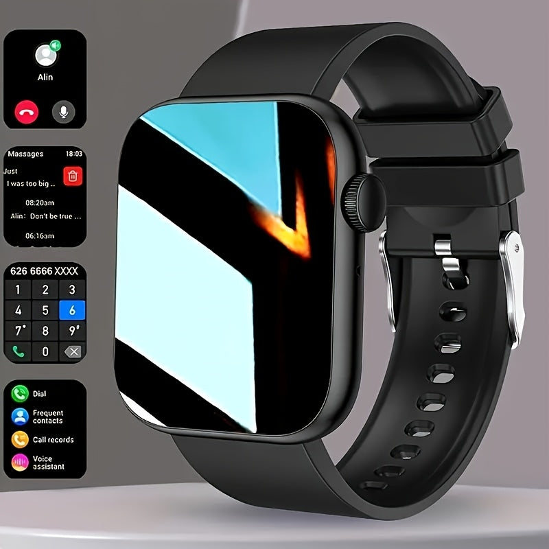 Smart Watch Fitness Tracker 2.01" Touchscreen – Dual Strap, HD Bluetooth Calls, 100+ Functions, Step & Calorie Tracking