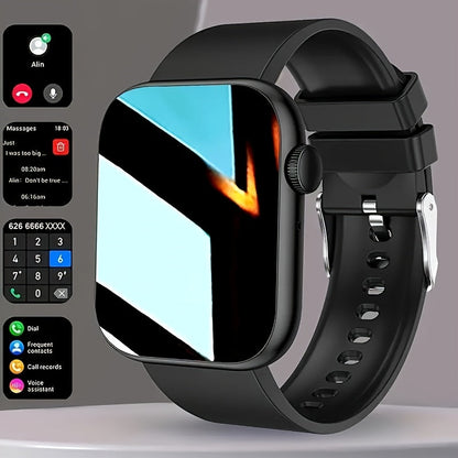 Smart Watch Fitness Tracker 2.01" Touchscreen – Dual Strap, HD Bluetooth Calls, 100+ Functions, Step & Calorie Tracking