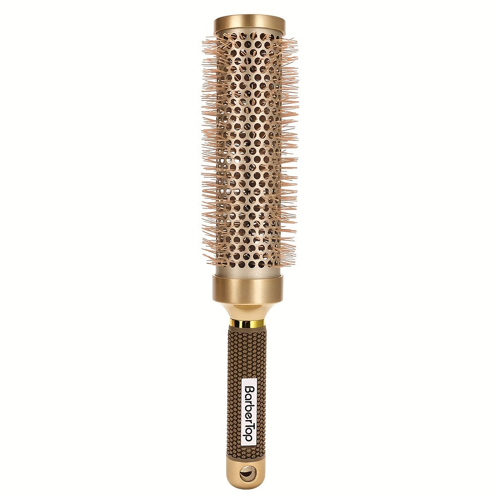 Round Hair Brush Nano Ceramic Ion, Heat Resistant Blowout Styling Roller Comb for Voluminous Bangs