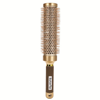 Round Hair Brush Nano Ceramic Ion, Heat Resistant Blowout Styling Roller Comb for Voluminous Bangs