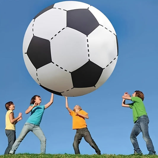 Giant Inflatable Soccer Ball for Indoor & Outdoor Use – Large Beach Ball for Pool Parties, Backyard Games, Playground Kickabout & Events