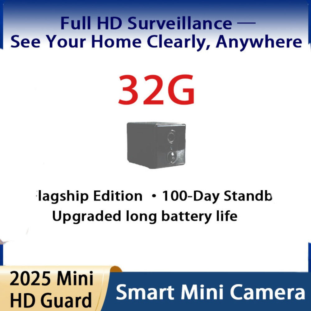 Security Camera Mini 1080P Pan-Tilt Model with Dual-Band WiFi, Infrared Night Vision and Optional 32GB Card Bundles