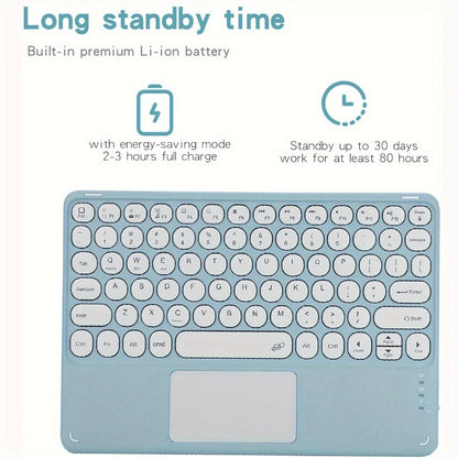 360° Rotatable iPad Keyboard Case with Backlit Keys, Trackpad & Apple Pencil Holder, Compatible with iPad Pro 11"