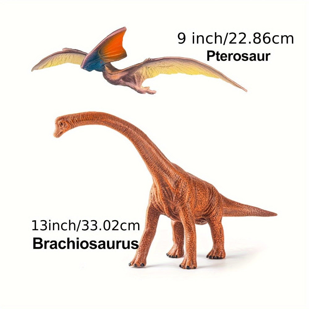 Jumbo Dinosaur Toys Set of 6, Realistic Large Dinosaur Figures for Kids, Dino World Playset for Boys & Girls Ages 3+