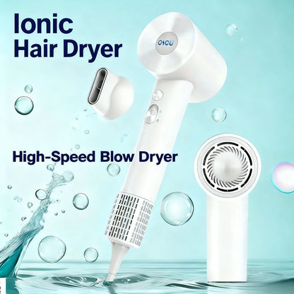 Compact Hair Dryer with 110, 000 RPM Motor-Speed Marking, Six Color Options and Concentrator-Style Nozzle
