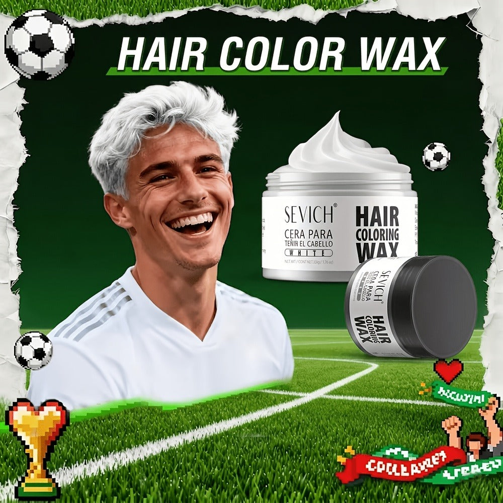 Instant Color Hair Wax 10 Shades – Temporary Hair Dye Wax Strong Hold Styling for Parties, Cosplay, Festivals & Halloween, Easy Wash Out