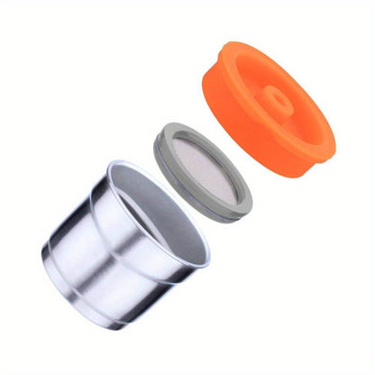 Reusable Coffee Filter Capsule for Illy Y3.2 & X7.1 Machines, Stainless Steel Refillable Coffee Pod Cup with Tamper