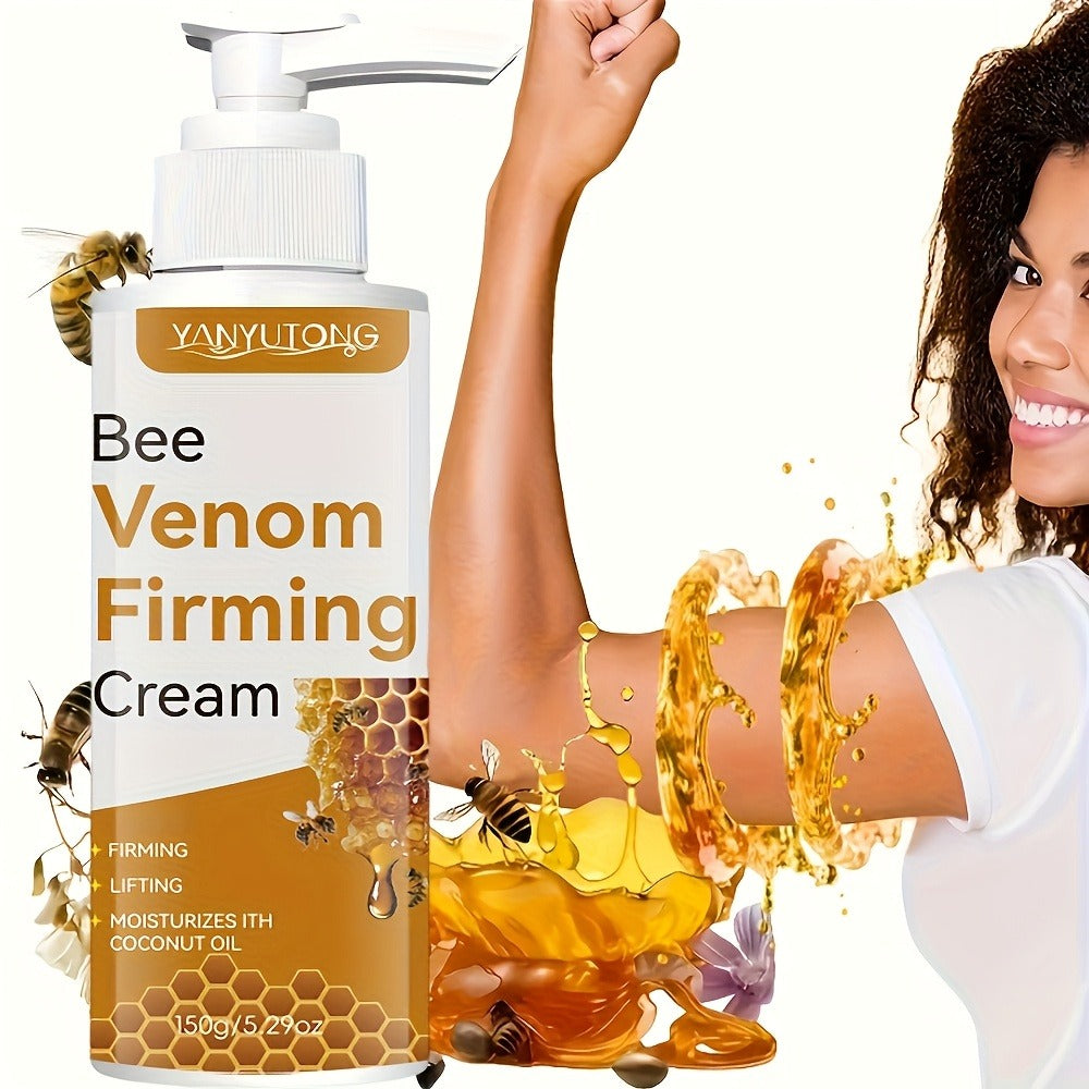 Bee Venom Collagen Firming & Lifting Body Cream 150g – Natural Skin Tightening Sculpting Moisturizer for Face, Arms, Thighs