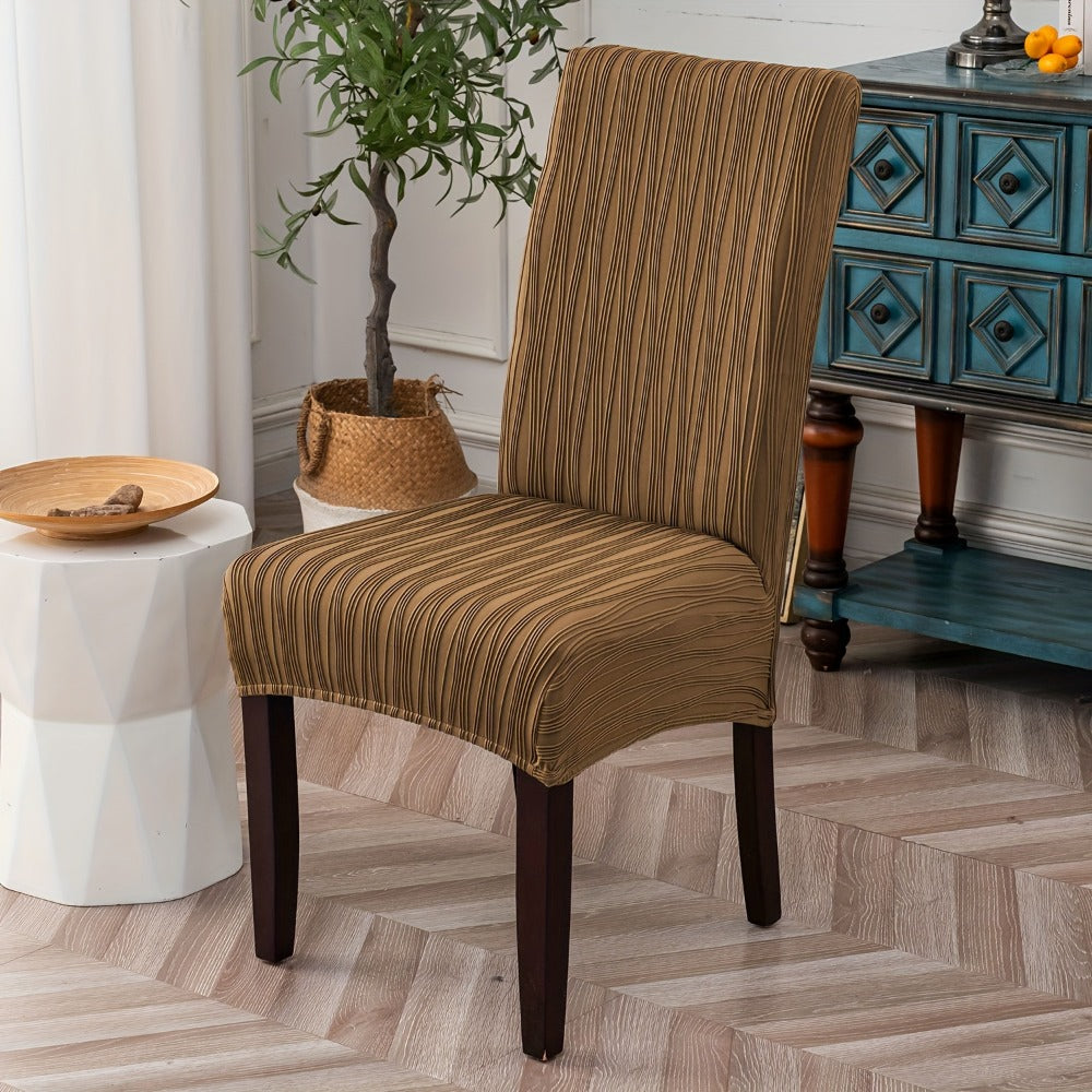 Dining Chair Covers Stretch Slipcovers Set of 4 or 6, Stain Resistant Removable Chair Protector for Home Kitchen Restaurant Wedding