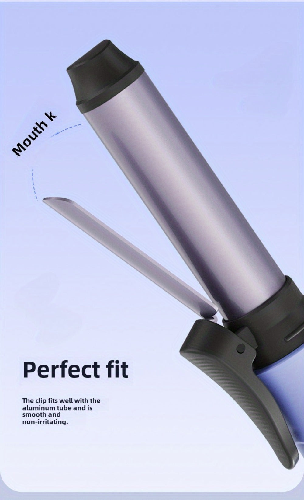 Cordless Mini Curling Iron Wireless Rechargeable Portable Hair Curler, Ceramic Barrel for Airy Bangs