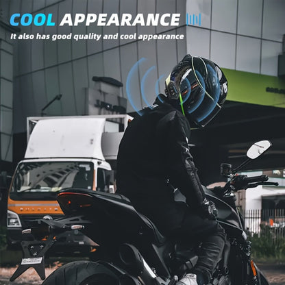 Motorcycle Helmet Bluetooth Headphones Wireless 5.0 – Hi-Fi Stereo, Noise Cancellation, Hands-Free Calls & Music, Easy Helmet Install
