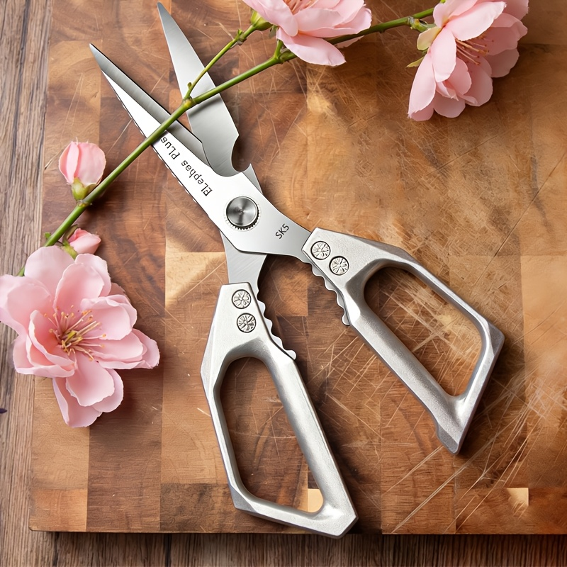 Floral and Light Plant-Trimming Scissors, 10.58 Inches with Open-Loop Metal Handles in One- or Two-Piece Options