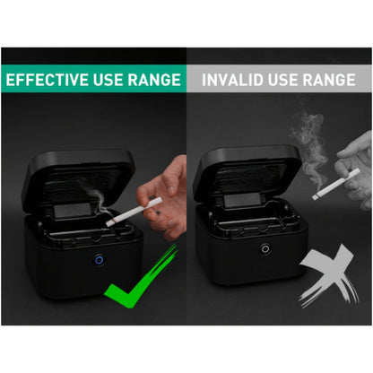 Smokeless Ashtray with HEPA Filter, USB Rechargeable Indoor Ashtray for Home Office Car, 4 Filters Included