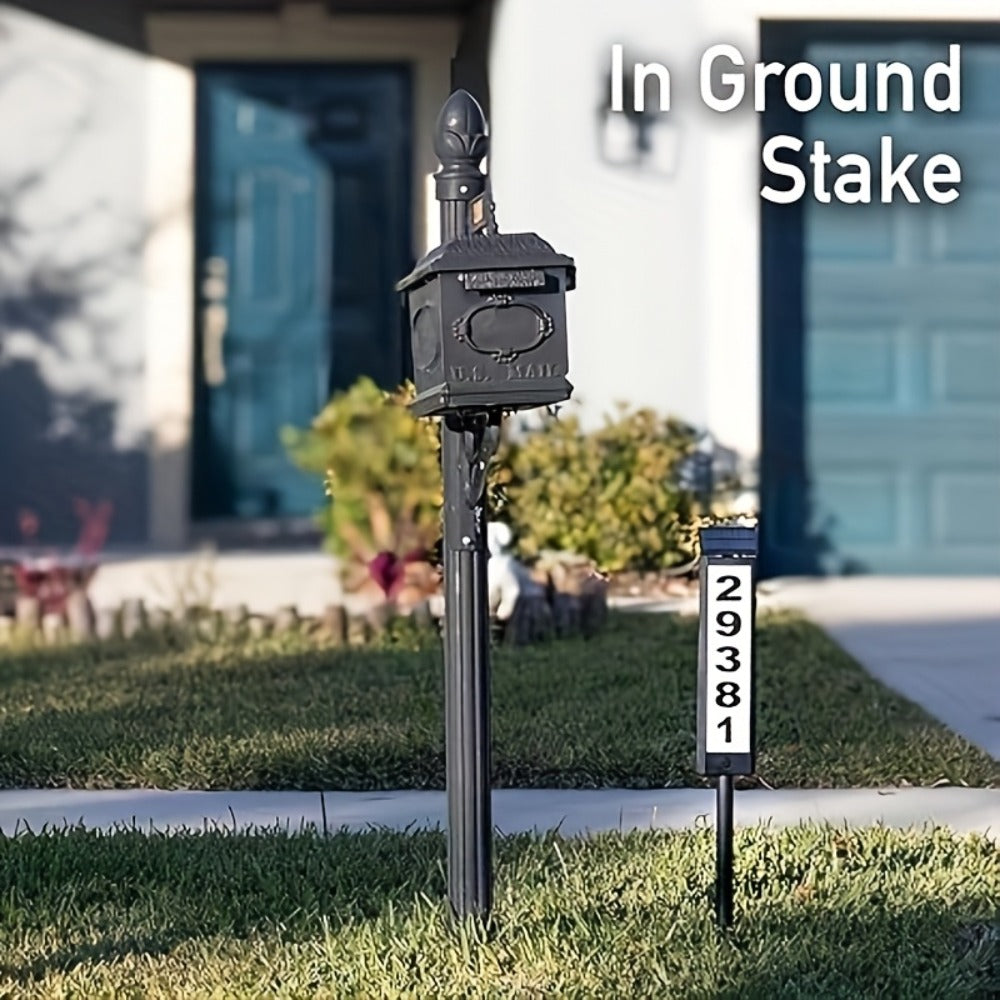 Solar House Number Light LED, DIY Address Sign with 38 LEDs, Switchable & Cool White, 270° Solar Panel