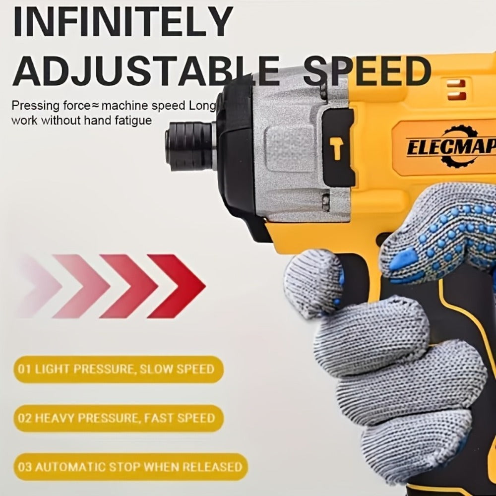 Cordless Impact Driver 1/4" Compatible with DeWalt 20V Battery, 0-2800 RPM Electric Impact Screwdriver with LED Indicator Light