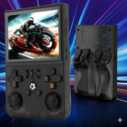Handheld Game Console R36PRO with 3.5-Inch IPS, 640x480, 64GB or 128GB Options, 4000mAh Battery, Hall Effect