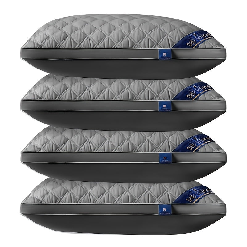 Queen Size Pillows for Side Sleepers, 800g Heavyweight Hotel Collection, Down Alternative, Ultra-Plush & Resilient
