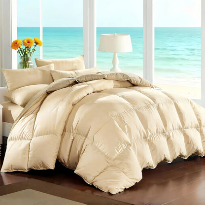 Comforter Set 7-Piece Bed in a Bag Queen King Full Soft Microfiber Down Alternative Comforter Fitted Sheet Flat Sheet Pillow Shams