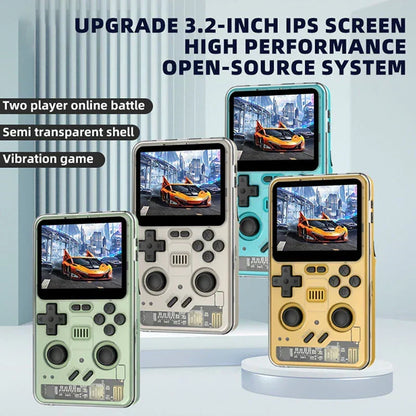 Handheld Game Console Powkiddy RGB20 Pro with 3.2-Inch IPS OCA full-lamination, 1024x768, 64GB or 128GB Options, 5000mAh Battery