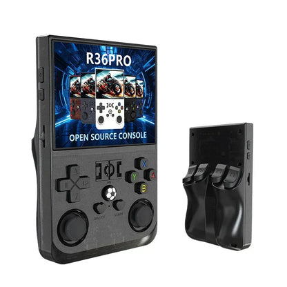 Handheld Game Console R36PRO with 3.5-Inch IPS, 640x480, 64GB or 128GB Options, 4000mAh Battery, Hall Effect