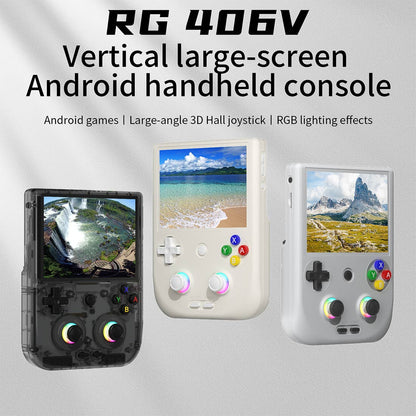 Handheld Game Console Anbernic RG406V Vertical with 4-inch IPS OCA Full-Lamination, Multi-Touch, 5500mAh Battery, Android 13