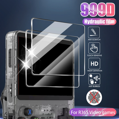 R36S R35S Screen Protector + EVA Storage Case Set 9H Tempered Glass Scratch-Resistant Retro for an Everyday Personal Care Routine