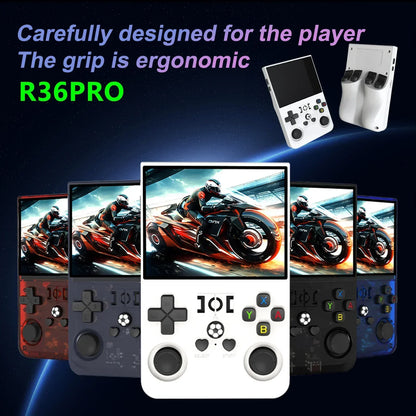 Handheld Game Console R36PRO with 3.5-Inch IPS, 640x480, 64GB or 128GB Options, 4000mAh Battery, Hall Effect