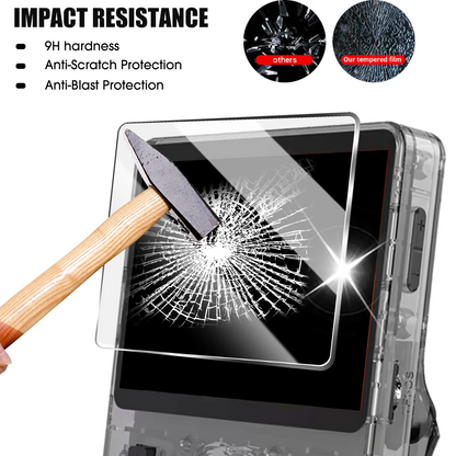 R36S R35S Screen Protector + EVA Storage Case Set 9H Tempered Glass Scratch-Resistant Retro for an Everyday Personal Care Routine