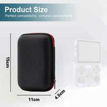 R36S R35S EVA Hard Carrying Case Storage Bag with Mesh Pocket Scratch-Resistant Impact-Proof Dustproof Portable Retro Handheld Console