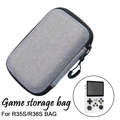 R36S R35S Protective Case EVA Hard Storage Bag – Scratch-Resistant Anti-Drop Portable Travel Case for Retro Handheld Game Console