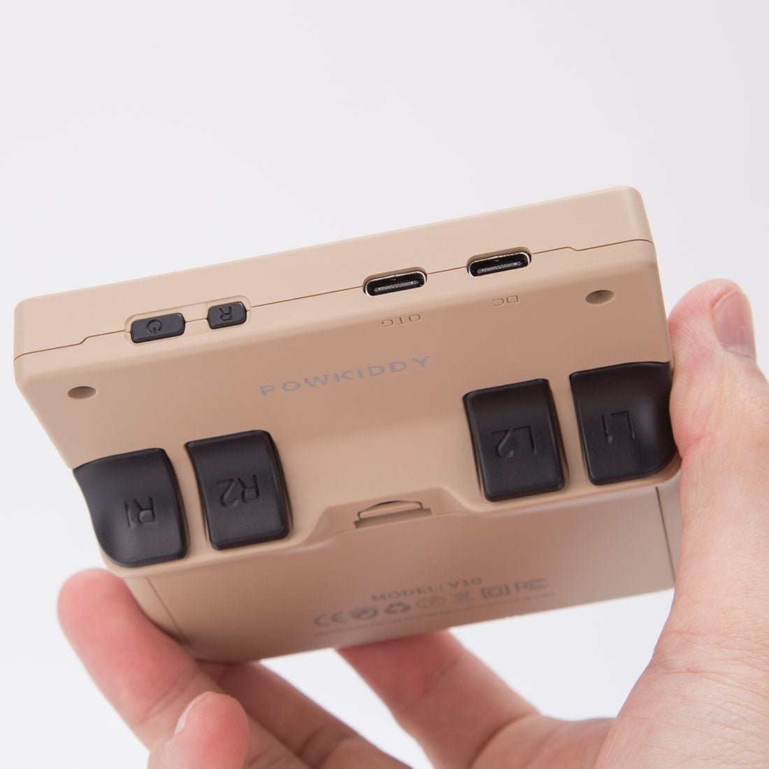 Handheld Game Console Powkiddy V10 with 3.5-Inch IPS full lamination, 480x320, 64GB or 128GB Options, 3000mAh Battery, Linux