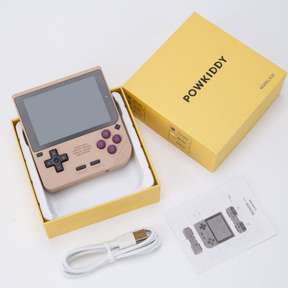 Handheld Game Console Powkiddy V10 with 3.5-Inch IPS full lamination, 480x320, 64GB or 128GB Options, 3000mAh Battery, Linux