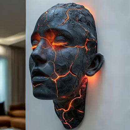 3D Shattered Soul Wall Lamp for Entryways, Bedrooms and Living Spaces, with the Listed Configuration